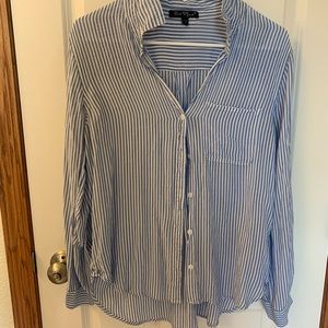 Stripped business casual blouse